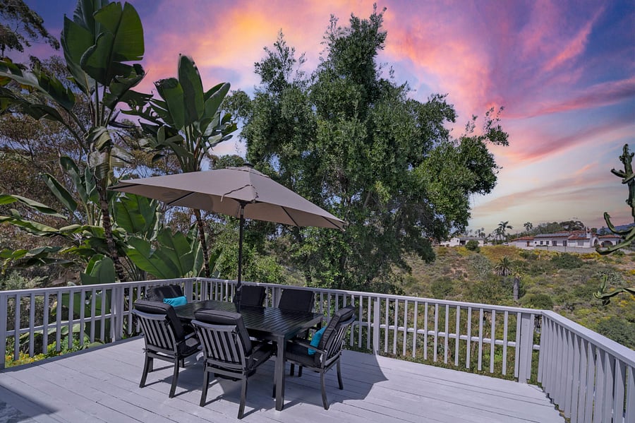 Patio with a view!
