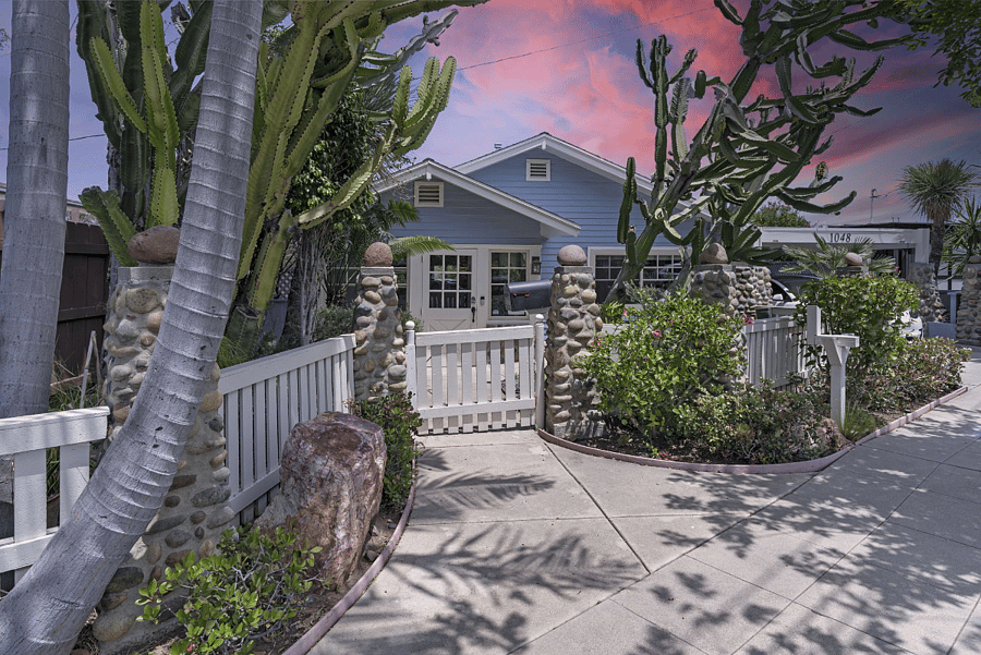 Studio entrance is through the carport of the main house.