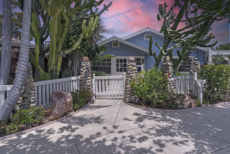 Studio entrance is through the carport of the main house.
