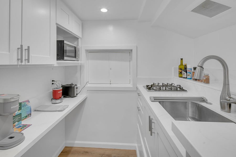 Convenient kitchenette with everything you need.