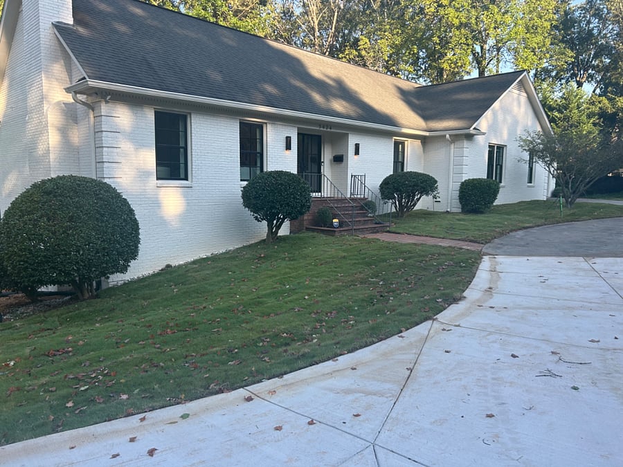 front of the house.