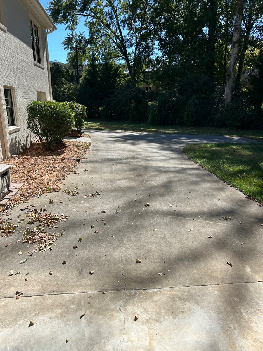 Driveway around house