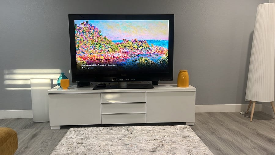 Sometimes a good movie in your private space can be the most enjoyable moment. In this instance, the living area TV is pictured. We offer three smart TVs with access to Prime Video, Netflix, Paramount+, Max and many more apps. Complimentary WiFi is also available for use by your devices.