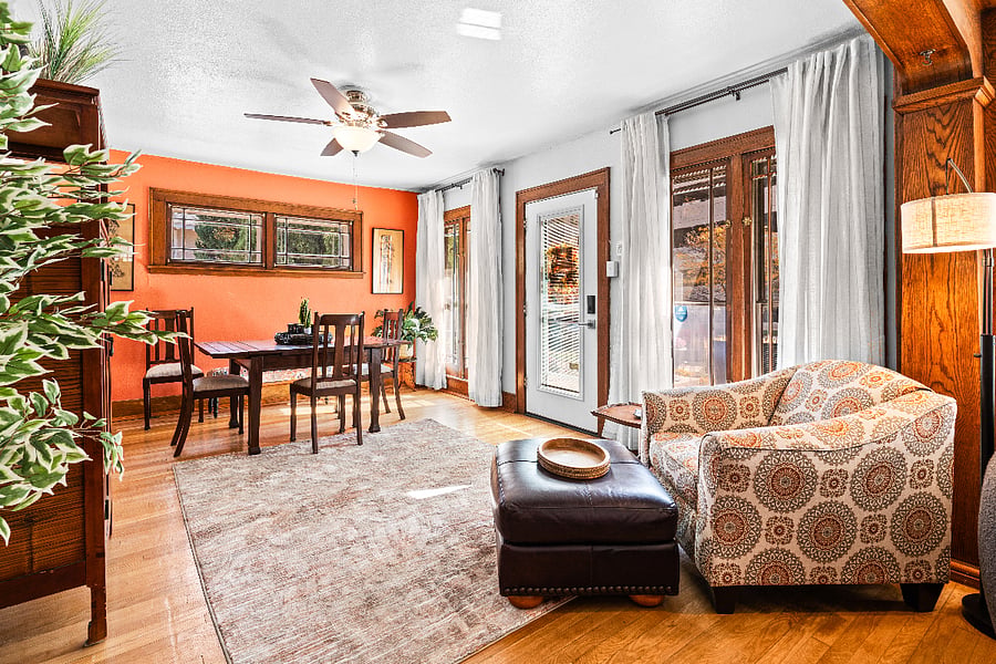 Reading Chair and Dining room