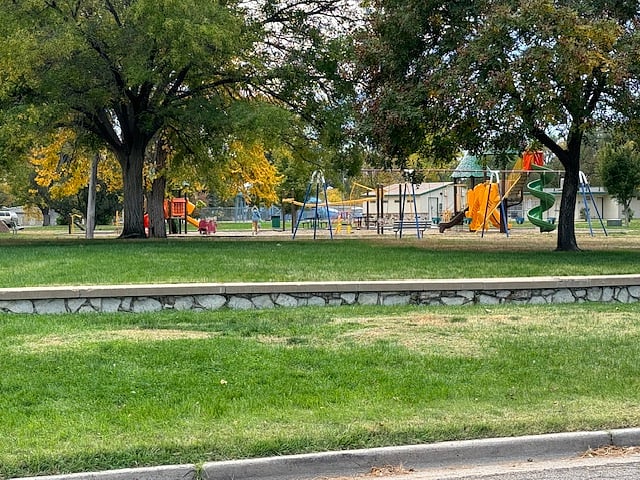 Playground at Mineral Palace park.