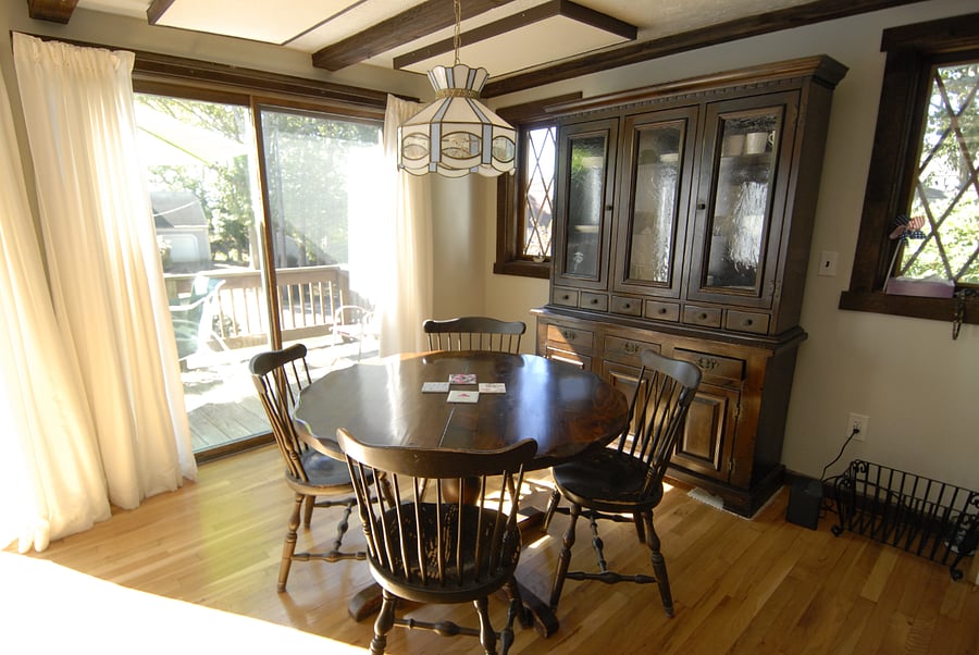 Dining Room. Table has extra leaves if a larger table is needed.