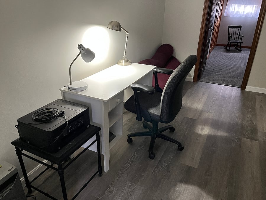 Office Area on Second Floor.