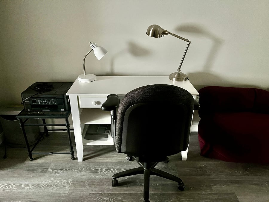 Office Area on Second Floor.