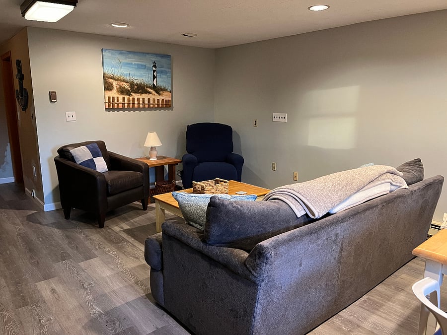 Family Room in Basement.