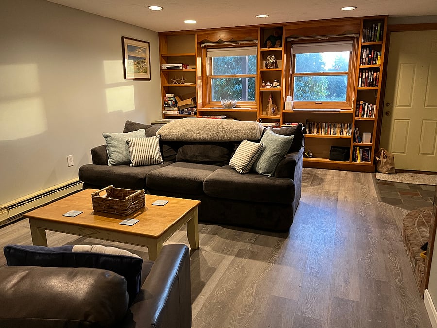 Family Room in Basement.