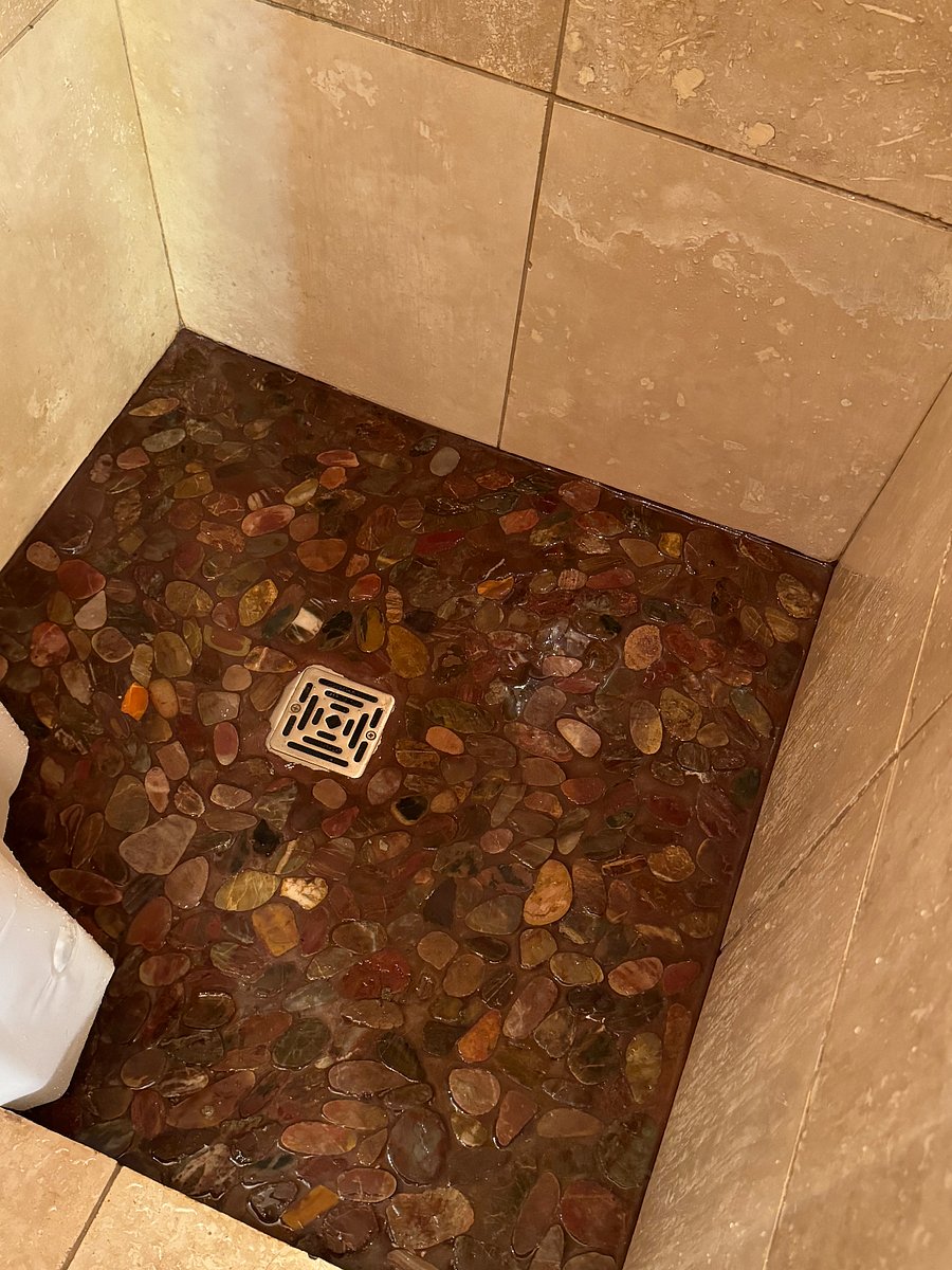 River Rock Shower Floor