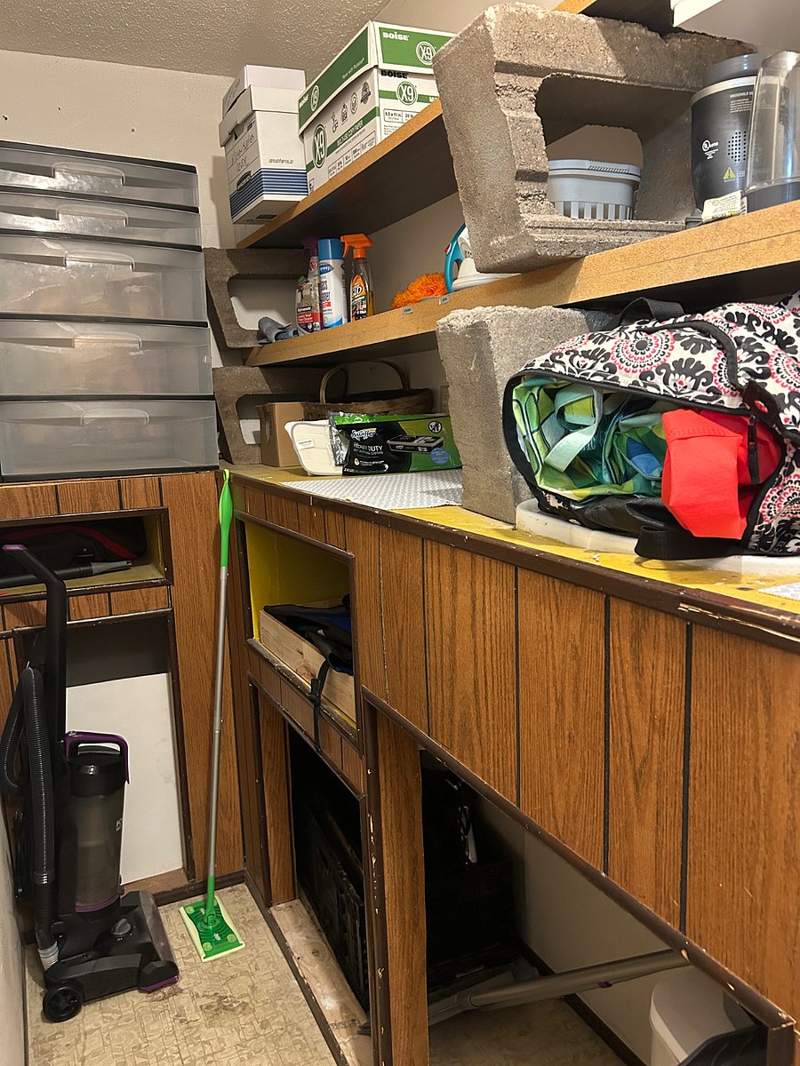 Storage closet or pantry included