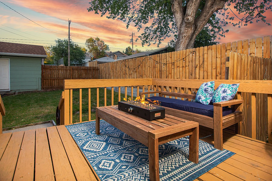Private backyard