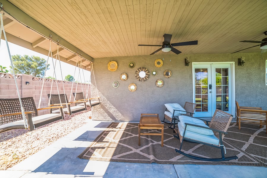 Guest house patio