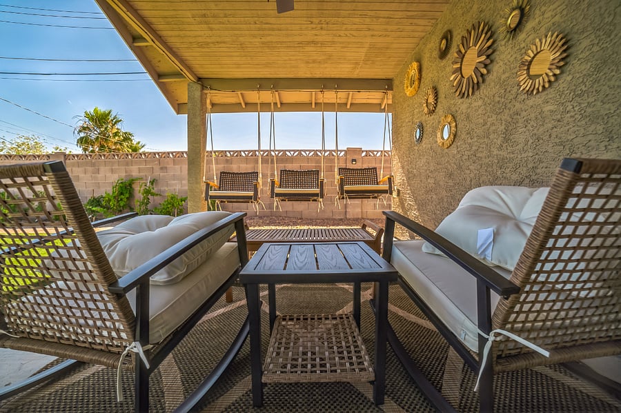 Guest house patio