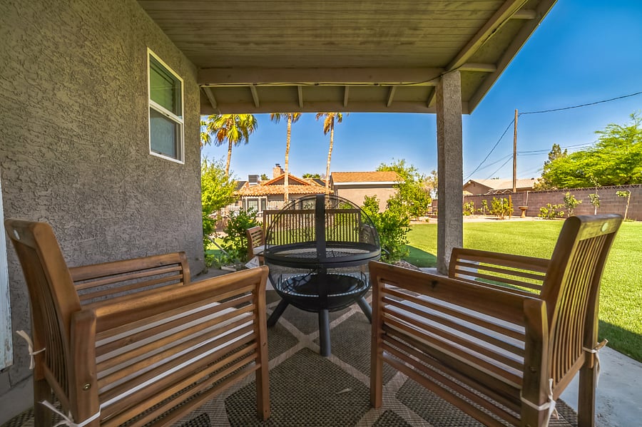 Guest house fire pit