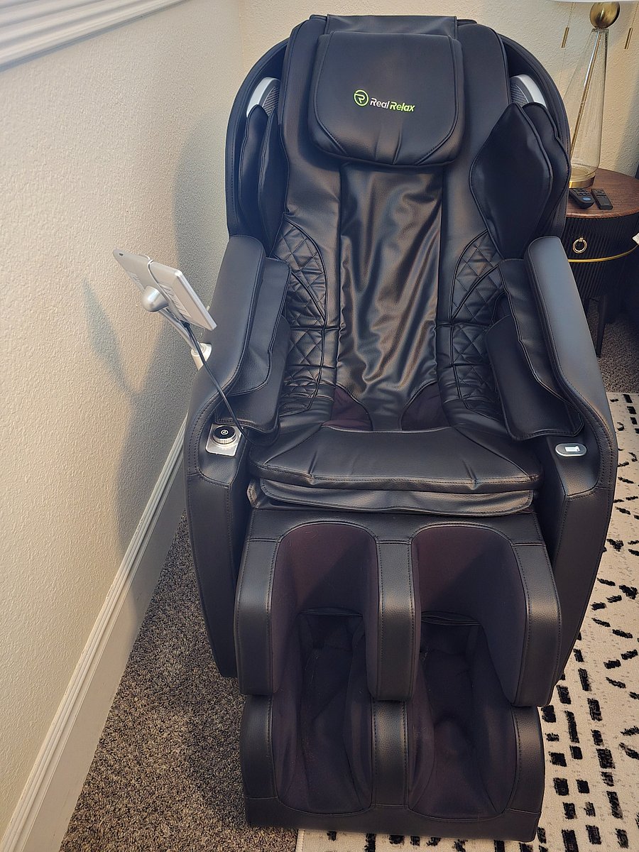 Massage chair in main house primary bedroom