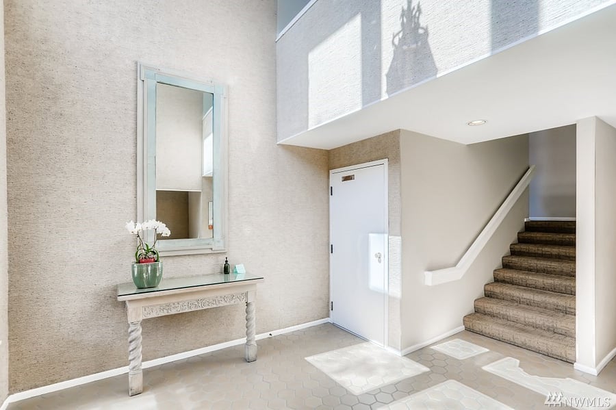 Building has both stairs and an elevator.