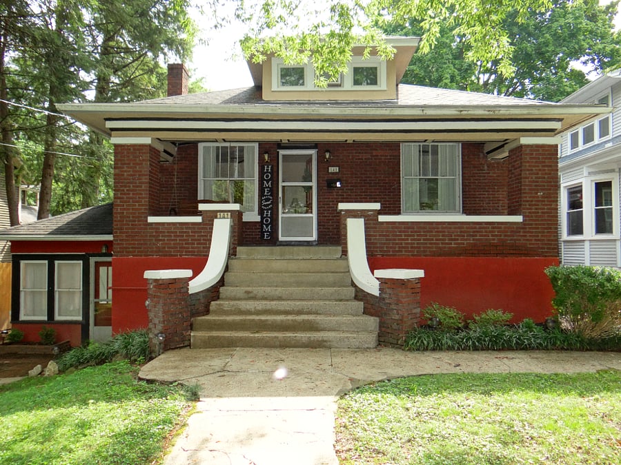 Property has large shade trees, inviting front porch and an expansive backyard