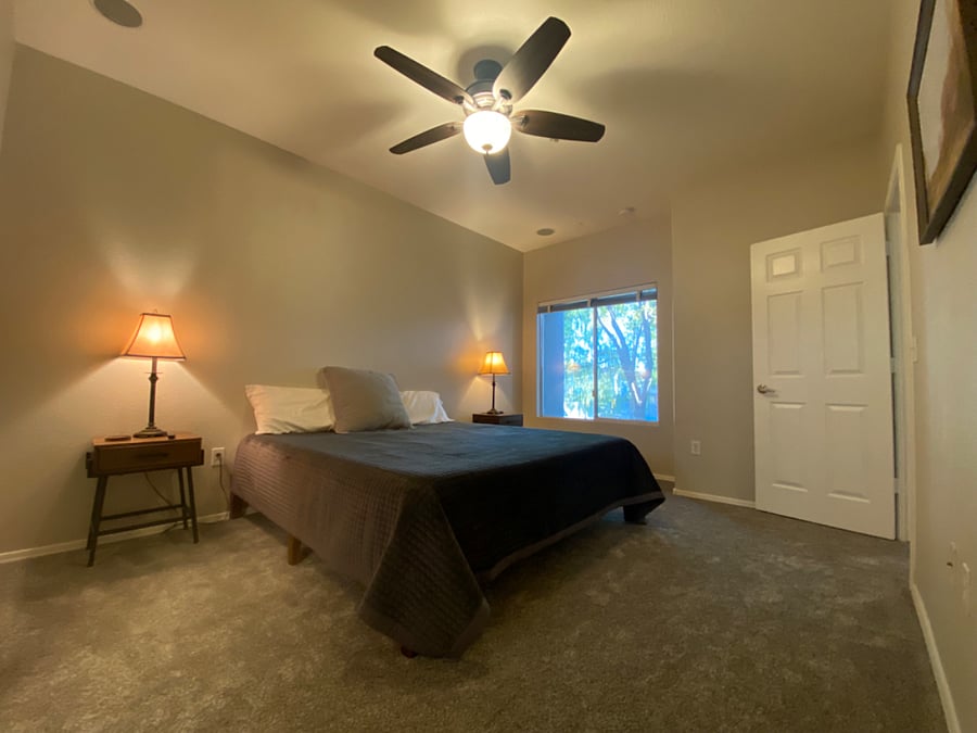 Master bedroom with king bed