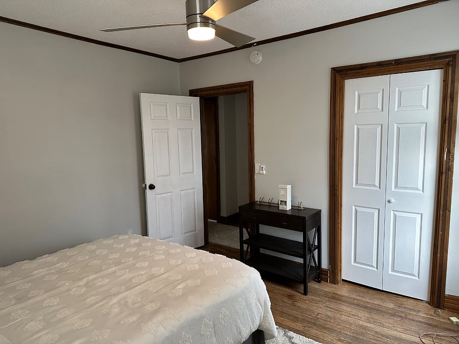 2nd floor apartment bedroom