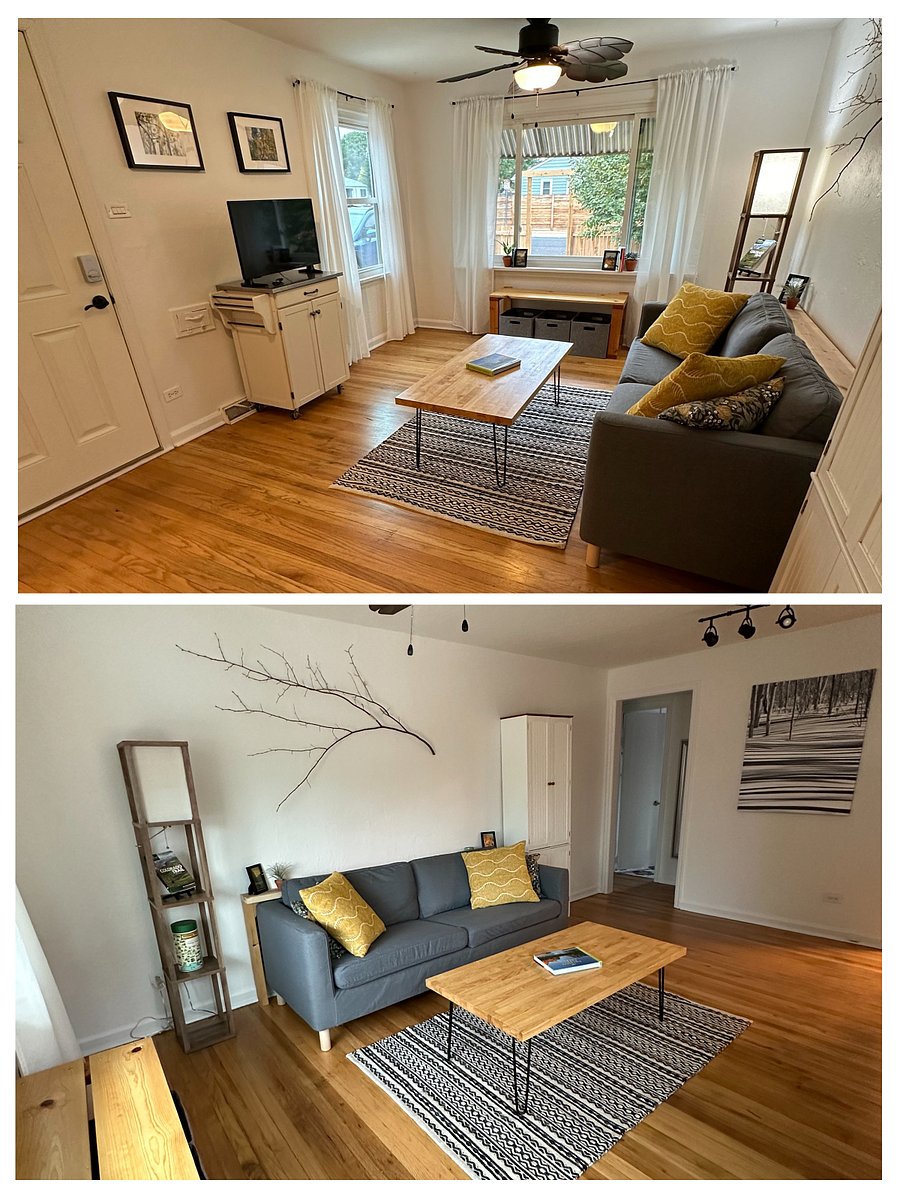 Living Room Set Up - This is how it is set up when bedroom 2 is an office.