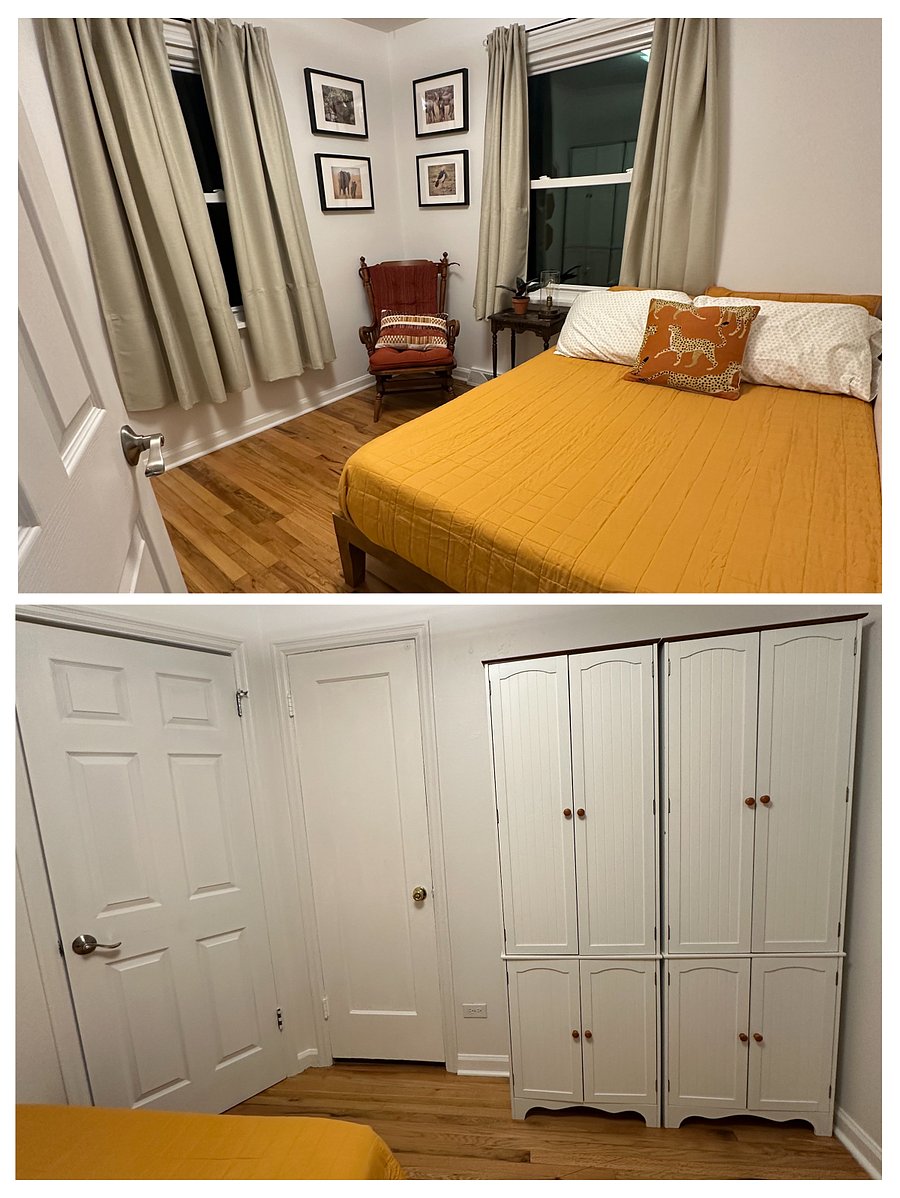 Bedroom 2 (Set up with Full Bed instead of as an Office)