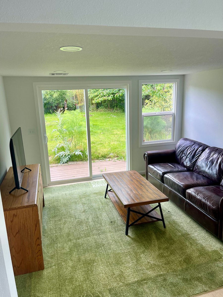 Family room with tv