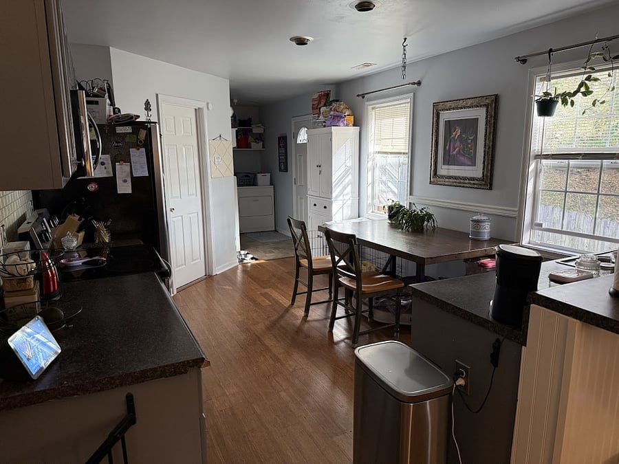 Shared kitchen.