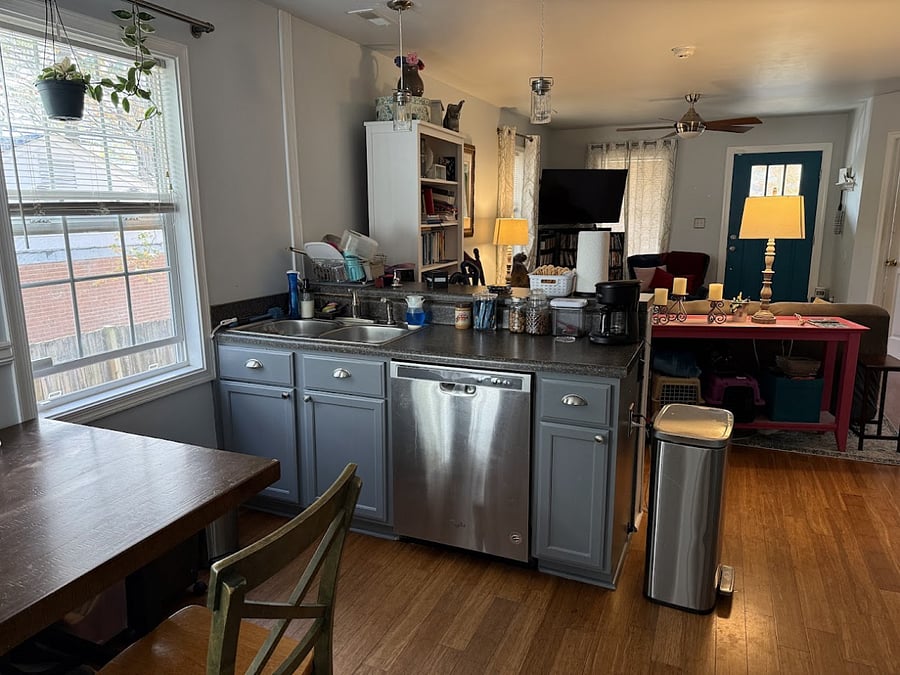 Shared kitchen.
