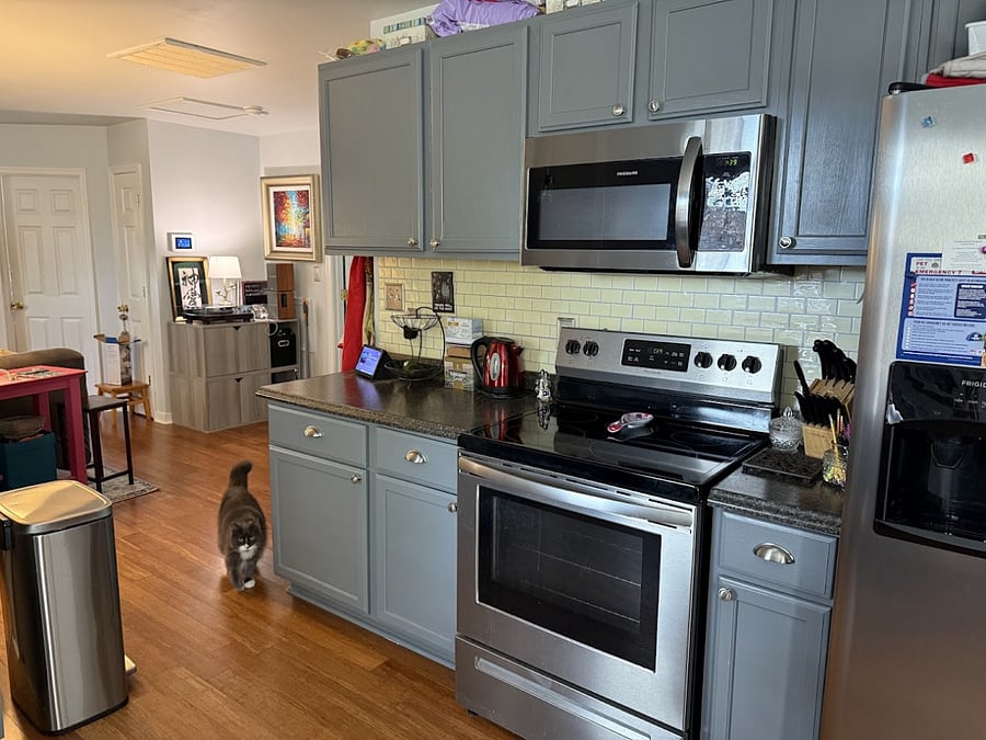 Shared kitchen.