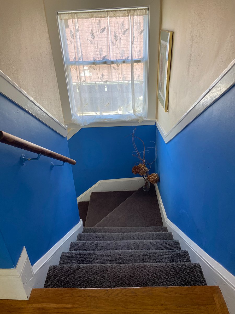 Our second story flat is lighter, quieter, and can catch the breeze. 