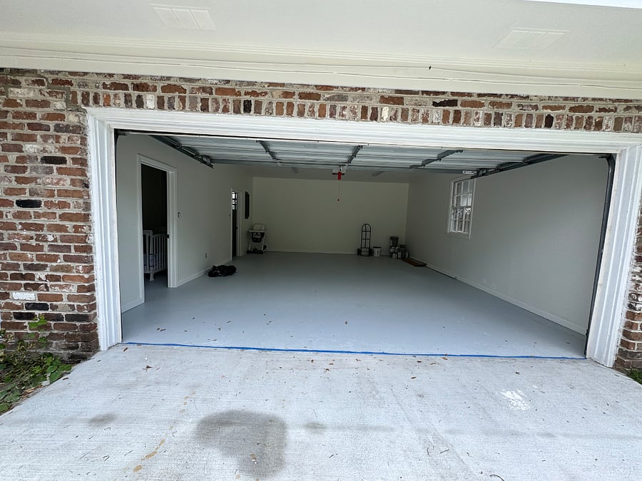 Extended size double garage