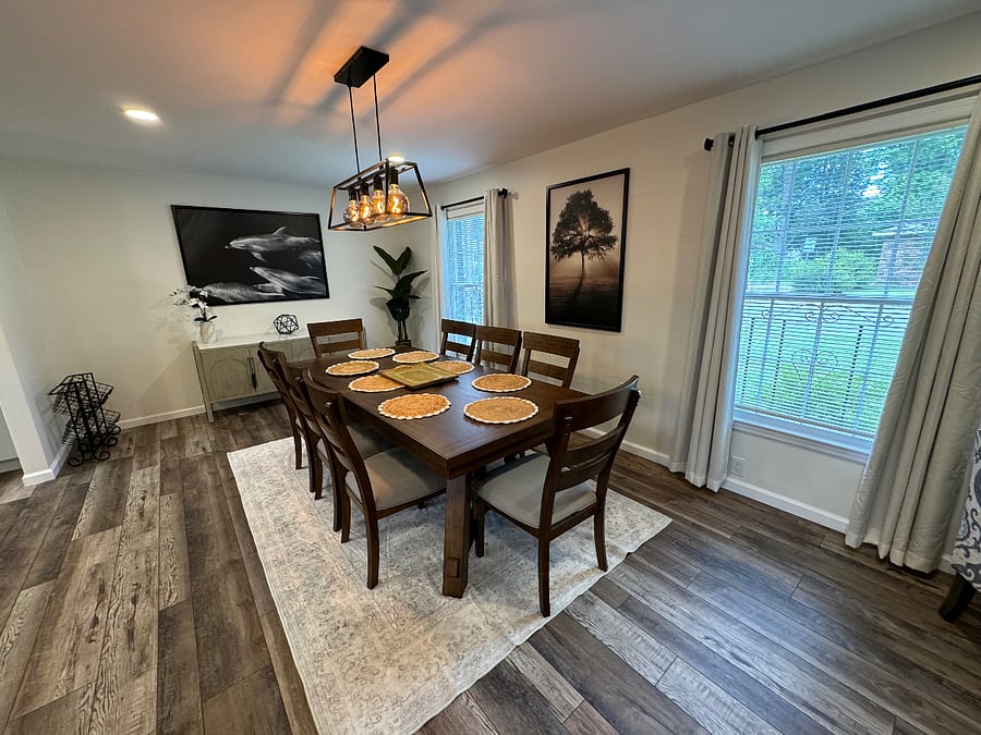 Large dining table