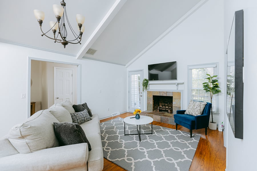 Relax and unwind in our cozy living room.