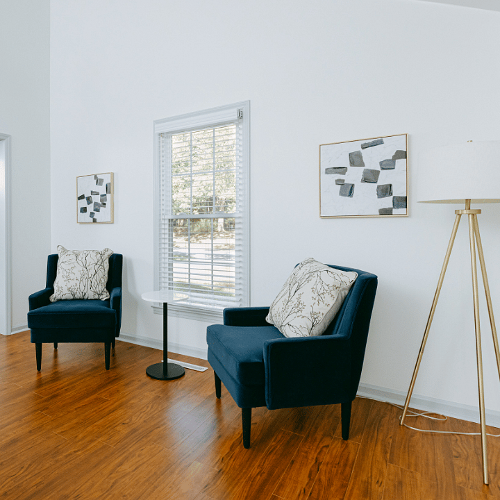 Additional seating in the living room