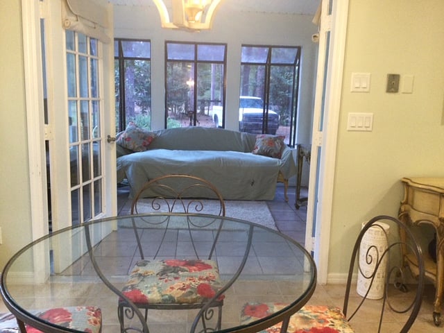 Sun room under heat and air