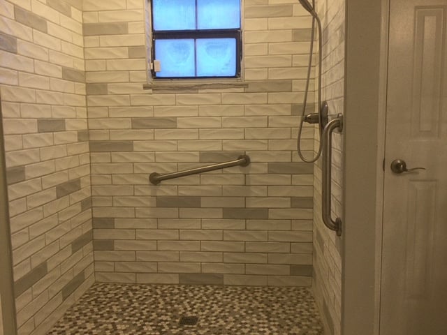 Newly remodeled shower