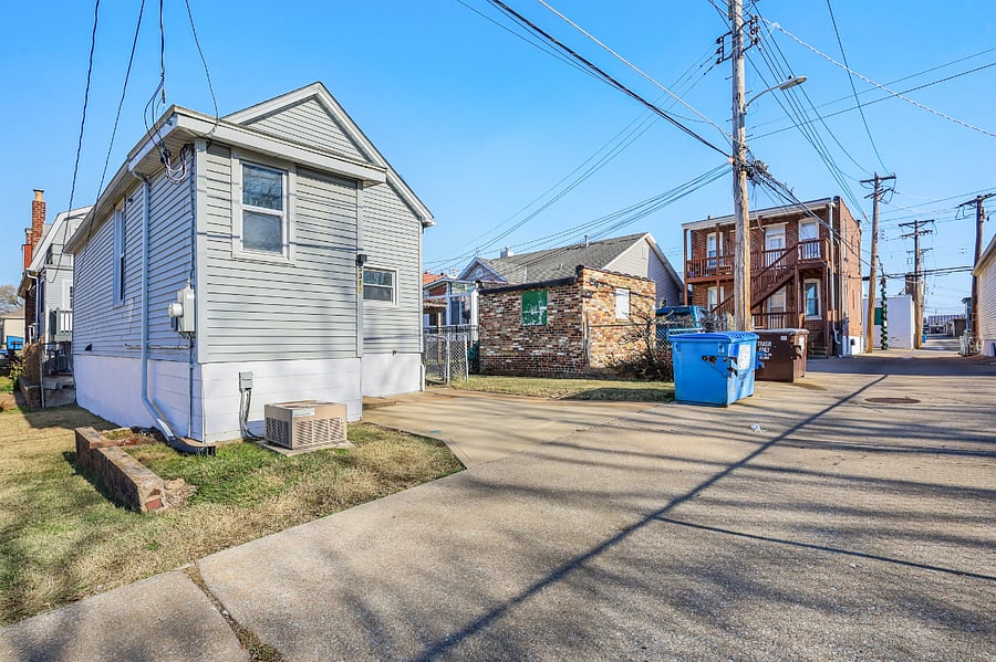 View of Rear Home, Parking and Alley