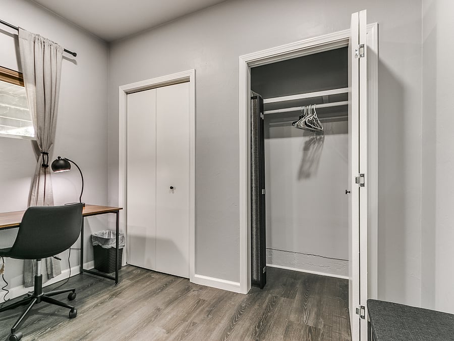 Bedroom #3 double closet