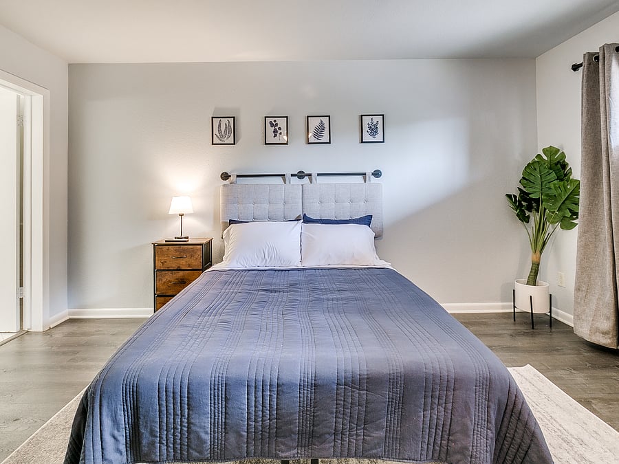 Master Bedroom with ensuite bathroom and walk-in closet