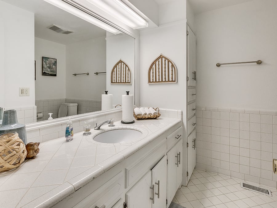 Ensuite bathroom with shower