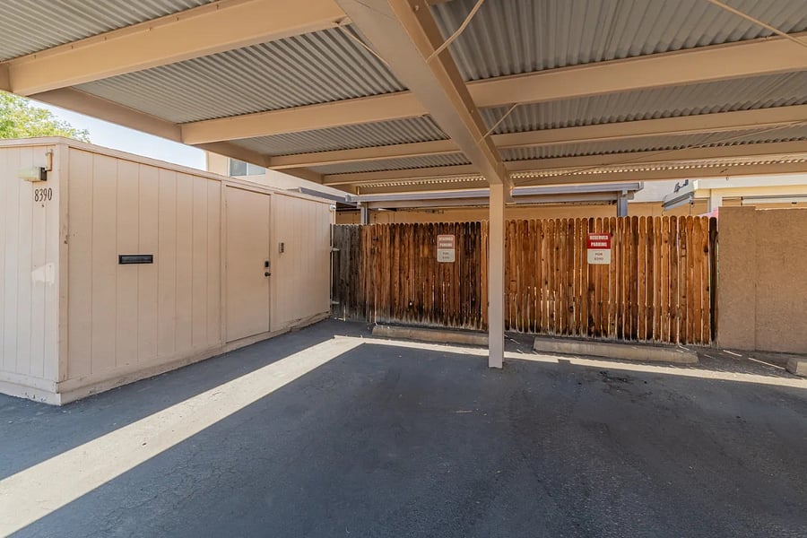 2 covered carport spots - guest parking also included nearby