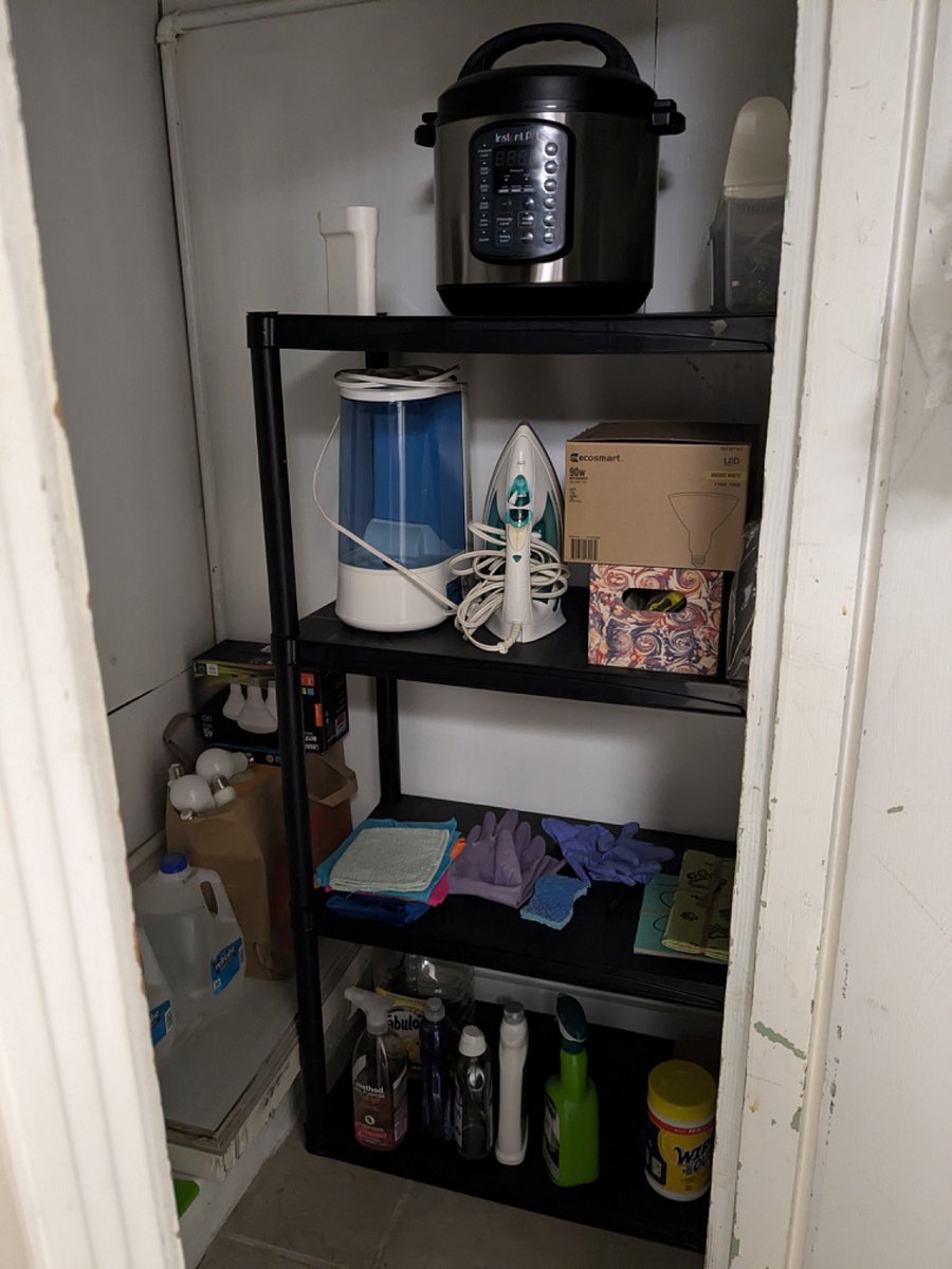 InstantPot, humidifier, iron, cleaning supplies more than the basics to make life easy and comfortable. 