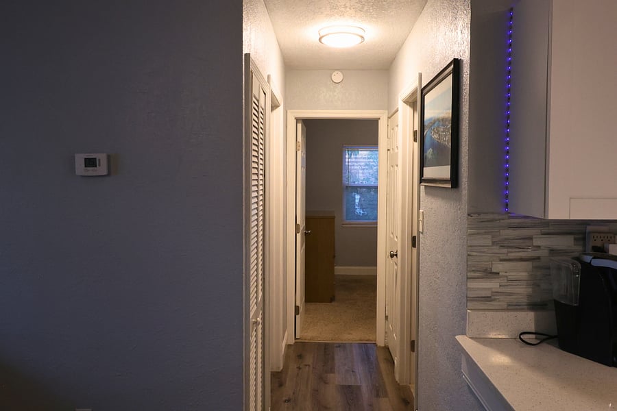 Hallway to Bedrooms and Shared Bath