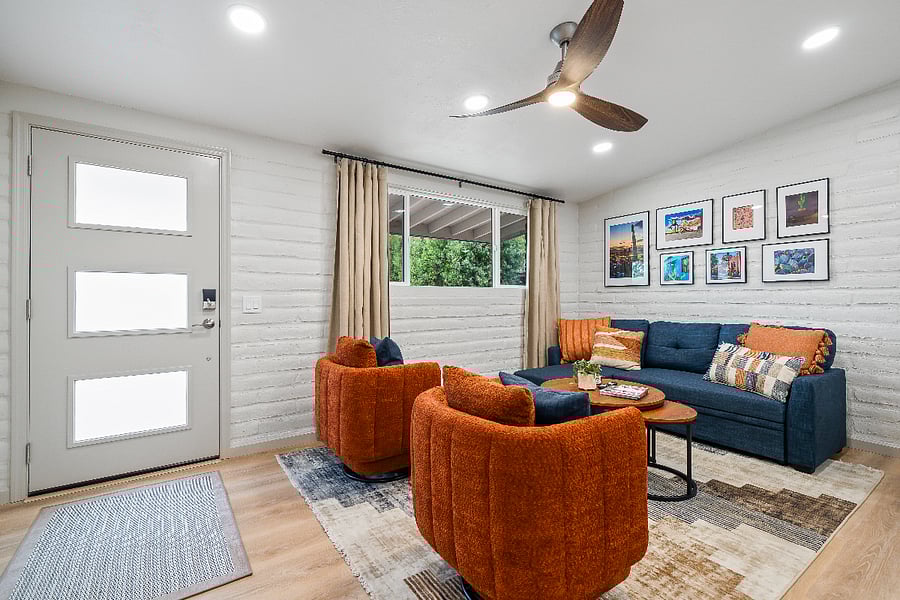 Living Room with Pull-out Twin Sofa