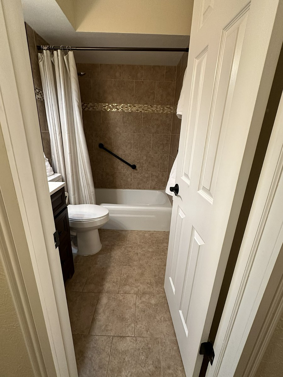 Guest Bathroom with grab bars