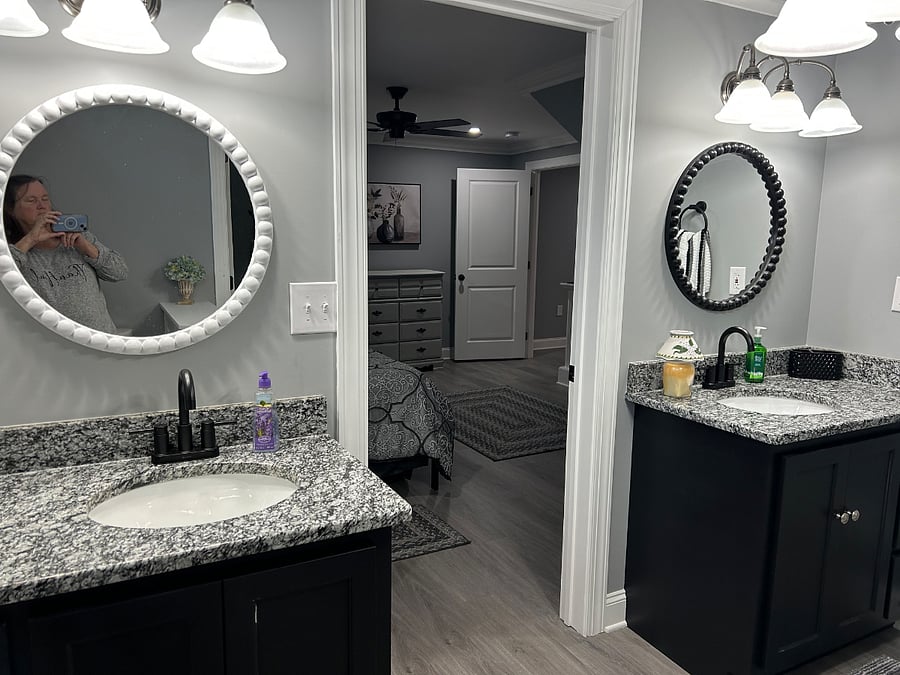 His and hers vanities master bath