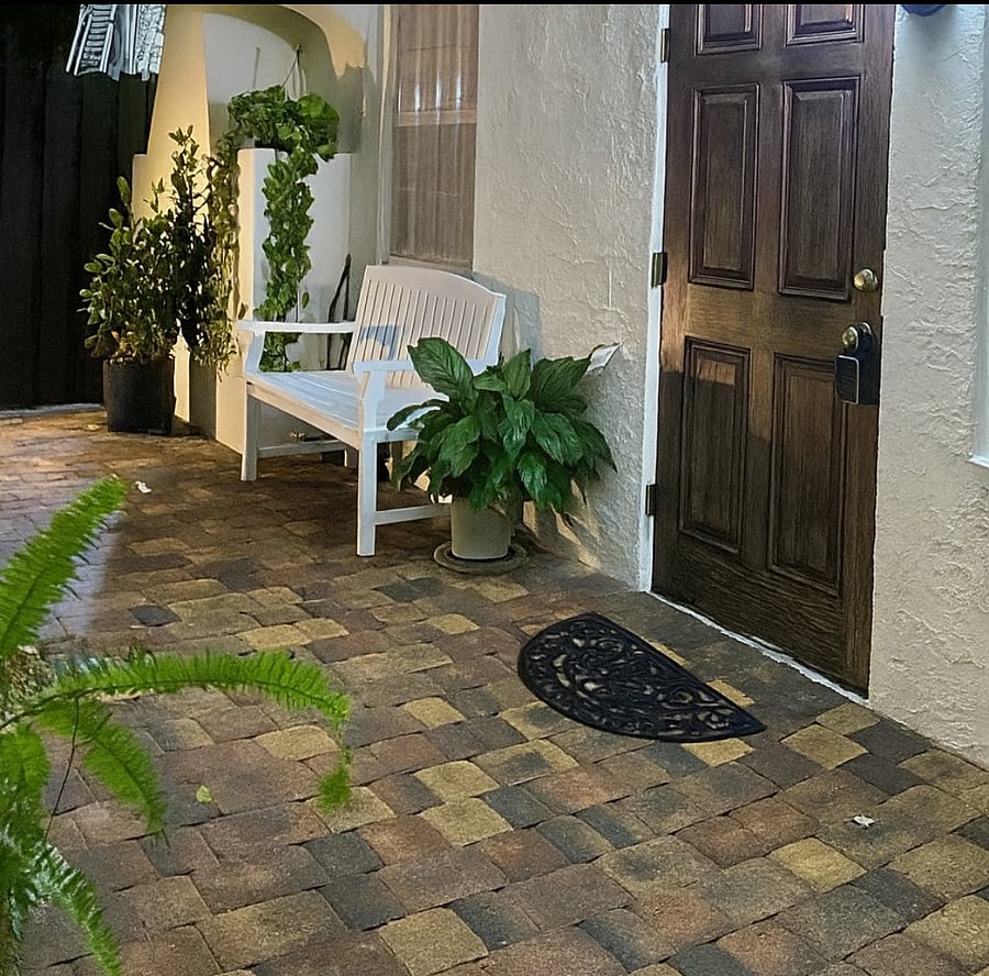 Front Door and porch area