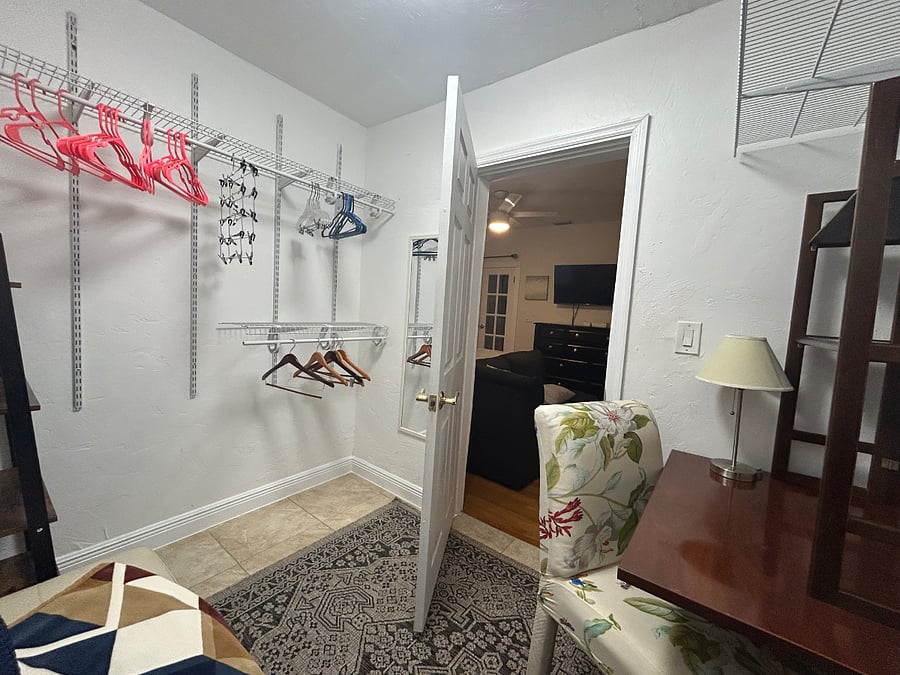 2nd primary bedroom large closet and remote office area.